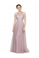 A-Line Sweetheart Tulle & Lace Long Light Lilac Bridesmaid Dress Sydney