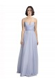 A-Line Sweetheart Tulle Long Lilac Bridesmaid Dress Sydney