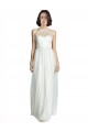 A-Line High Neck Tulle Long White Bridesmaid Dress Sydney