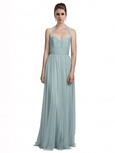 A-Line Halter Neck Tulle Long Bridesmaid Dress / Evening Dress Sydney