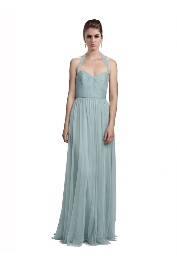 A-Line Halter Neck Tulle Long Bridesmaid Dress / Evening Dress Sydney