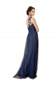 A-Line One Shoulder Tulle Sweep Train Dark Navy Bridesmaid Dress Sydney