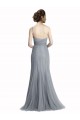 Mermaid One Shoulder Tulle Long Slate Grey Bridesmaid Dress Sydney