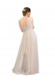 A-Line Scoop Neck Tulle Long Pink Semi Formal Evening Dress / Bridesmaid Dress Sydney