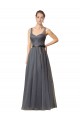 A-Line Sweetheart Tulle Long Slate Grey Formal Dress / Bridesmaid Dress Sydney