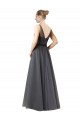A-Line Sweetheart Tulle Long Slate Grey Formal Dress / Bridesmaid Dress Sydney