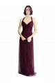 A-Line V-Neck Tulle Long Red Bridesmaid Dress / Evening Dress Sydney