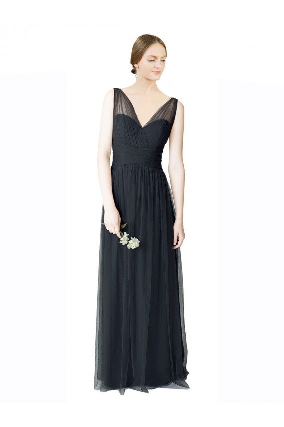 A-Line Sweetheart Tulle Long Pewter Formal Dress / Bridesmaid Dress Sydney