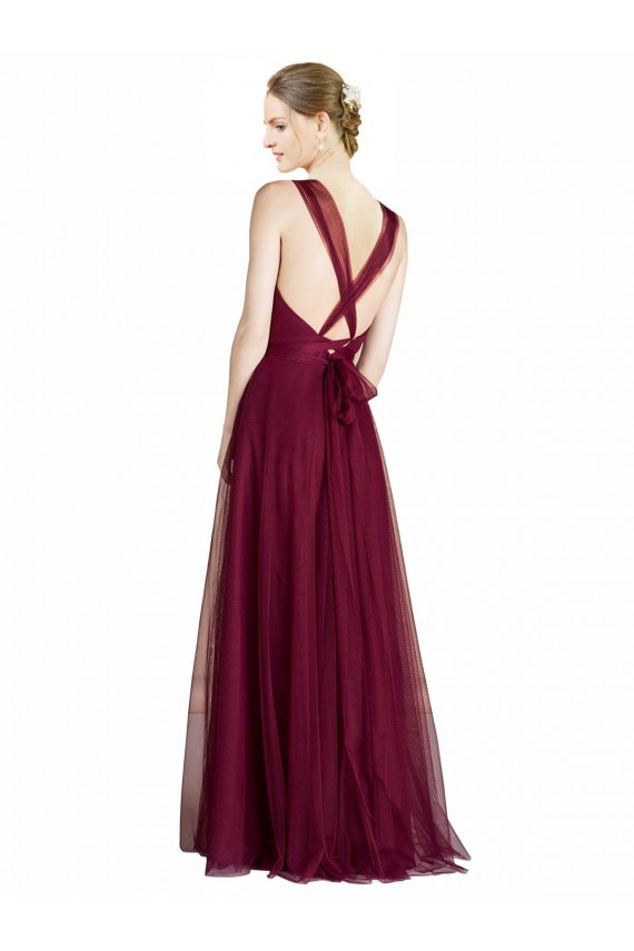A-Line Sweetheart Tulle Long Bridesmaid Dress Sydney