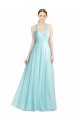 A-Line Sweetheart Tulle Long Mint Green Bridesmaid Dress Sydney