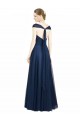 A-Line Sweetheart Tulle Long Dark Navy Bridesmaid Dress Sydney