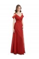 A-Line Sweetheart Tulle Long Red Formal Dress / Bridesmaid Dress Sydney