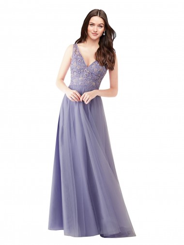 A-Line Sweetheart Tulle & Lace Long Formal Dress / Bridesmaid Dress Sydney
