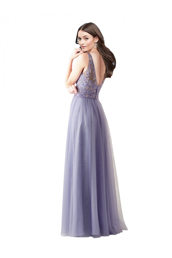 A-Line Sweetheart Tulle & Lace Long Formal Dress / Bridesmaid Dress Sydney