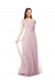 A-Line Off the Shoulder Tulle Long Bridesmaid Dress / Evening Dress Sydney