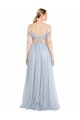 A-Line Strapless Tulle Long Light Sky Blue Bridesmaid Dress Sydney