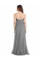 A-Line Sweetheart Tulle Long Slate Grey Bridesmaid Dress Sydney