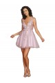 A-Line V-Neck Tulle Short Bridesmaid Dress Sydney