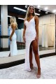 Sheath V-Neck Velvet Sequins Long Shown Color Velvet Sequin Prom Dress / Evening Dress Sydney