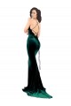 Mermaid High Neck Stretch Velvet Sweep Train Dark Green Formal Evening Gown / Prom Dress / Bridesmaid Dress Sydney