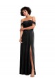 A-Line Strapless Stretch Velvet Long Black Formal Evening Gown / Prom Dress / Bridesmaid Dress Sydney