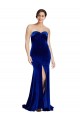 Mermaid Strapless Stretch Velvet Sweep Train Royal Blue Formal Evening Gown / Prom Dress / Bridesmaid Dress Sydney