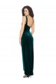 Sheath One Shoulder Stretch Velvet Long Dark Green High Low Evening Gown / Prom Dress / Bridesmaid Dress Sydney